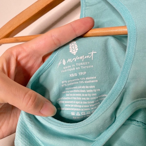 Free People FP Movement Every Single Time Bra in Aqua Glass - Picture 6 of 7